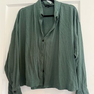 Madewell Olive Button Down Casual Shirt